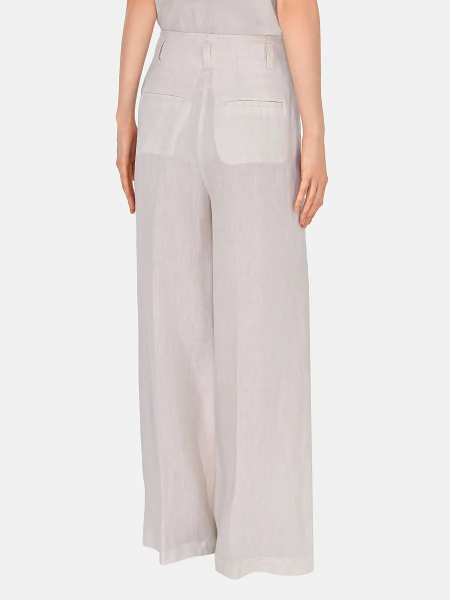 Брюки льняные