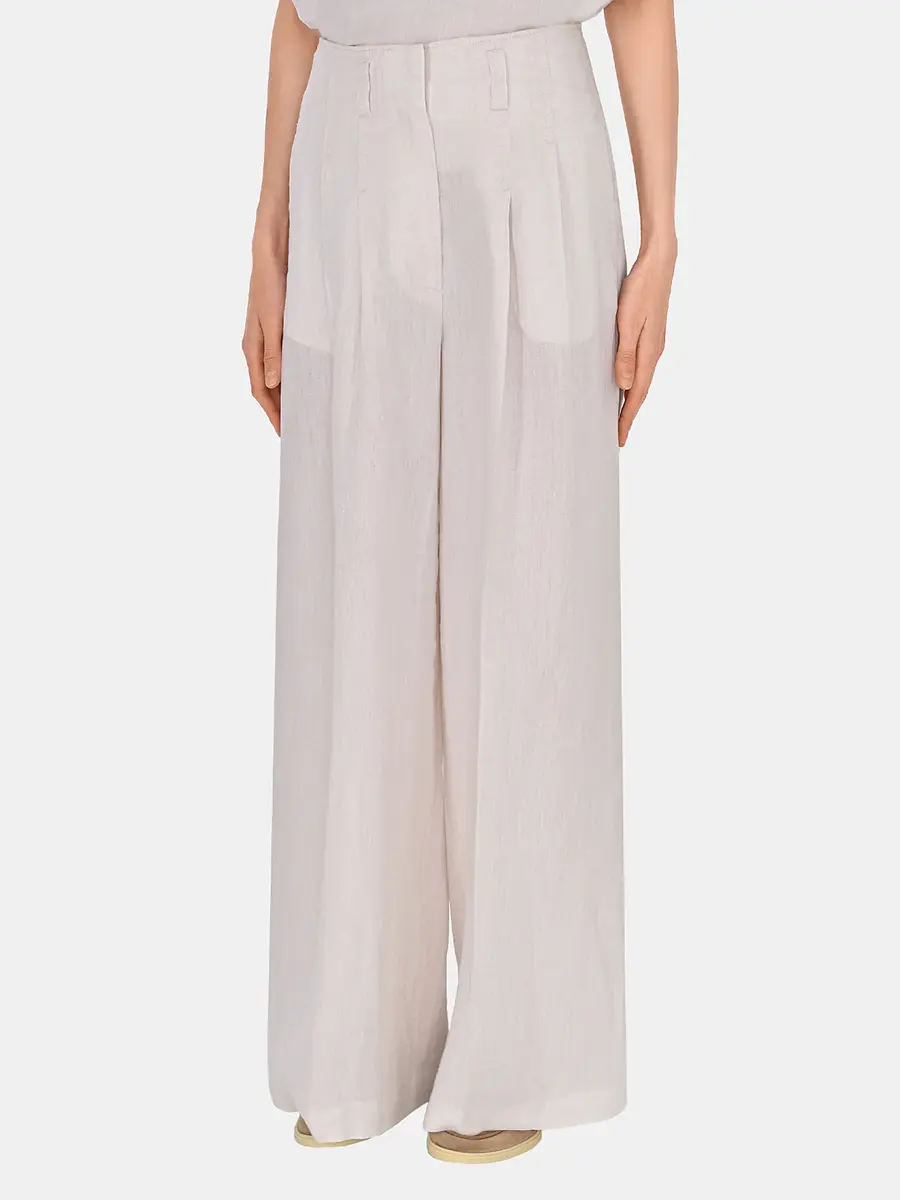 Брюки льняные