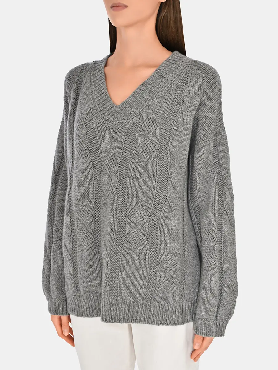 Пуловер шерстяной