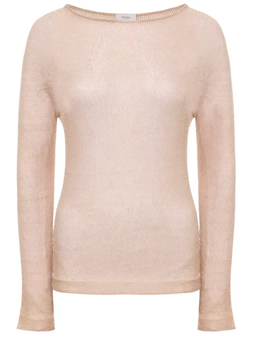 Джемпер из шелка и льна AGNONA