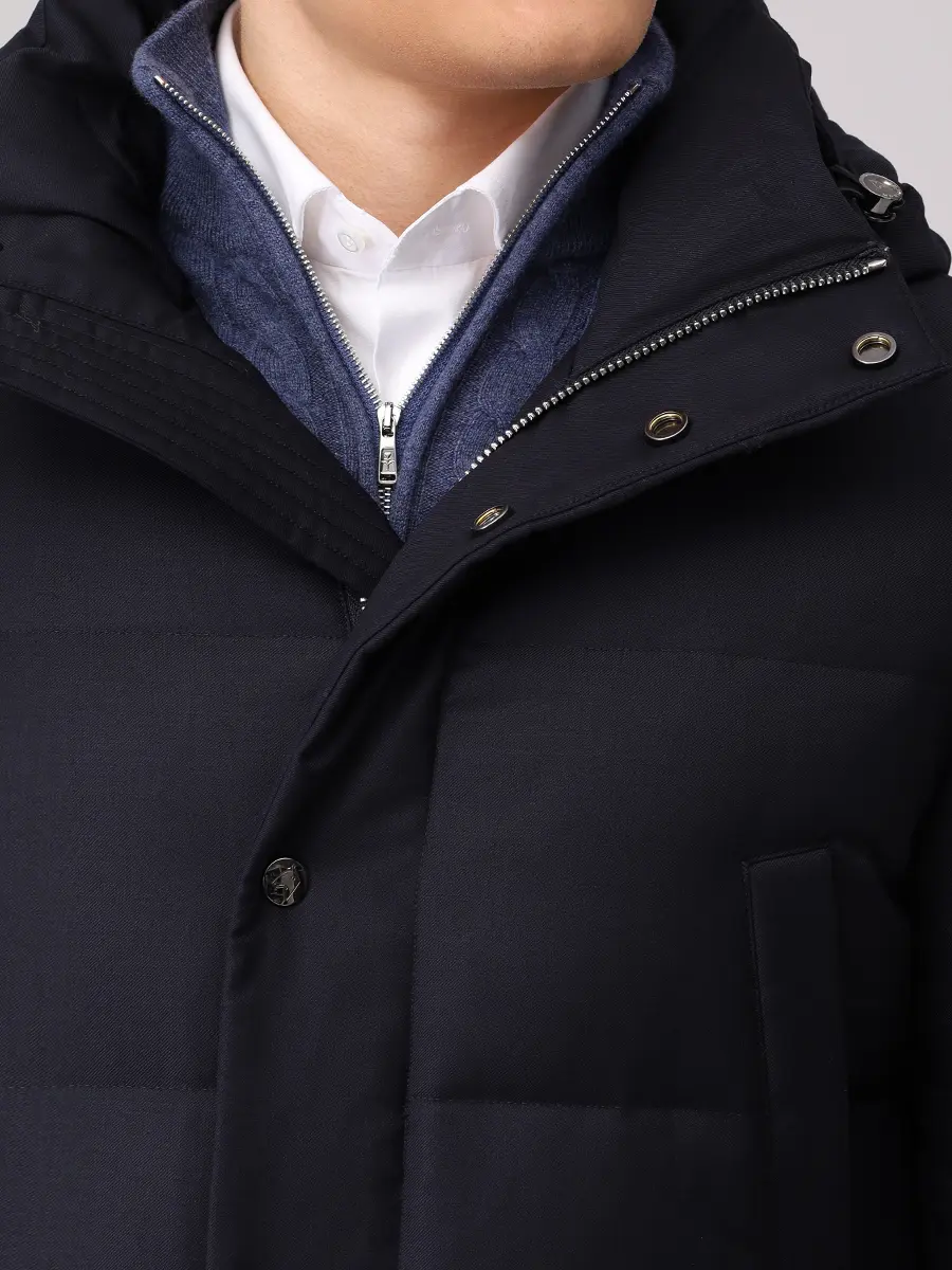 Пуховик шерстяной