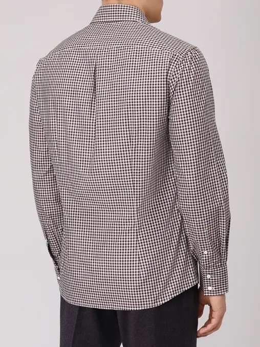Рубашка Slim Fit хлопковая BRUNELLO CUCINELLI
