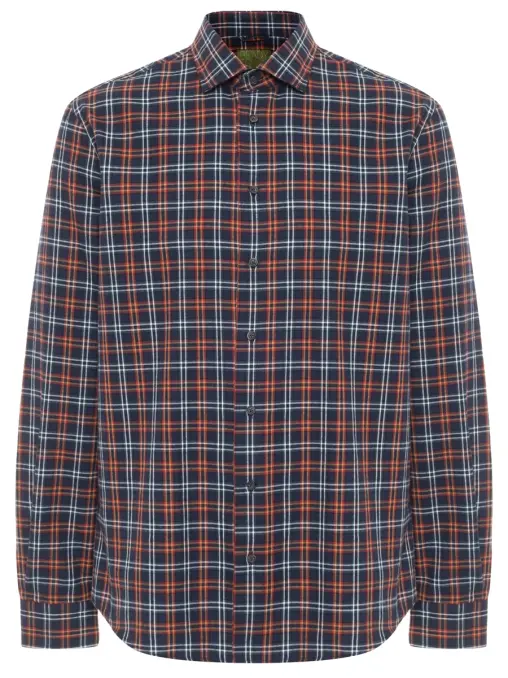 Рубашка Regular Fit из хлопка и шерсти BML