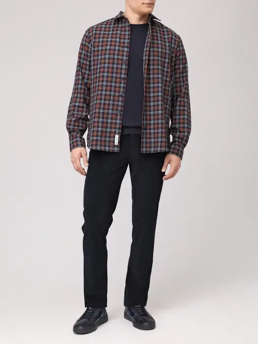 Рубашка Regular Fit из хлопка и шерсти BML