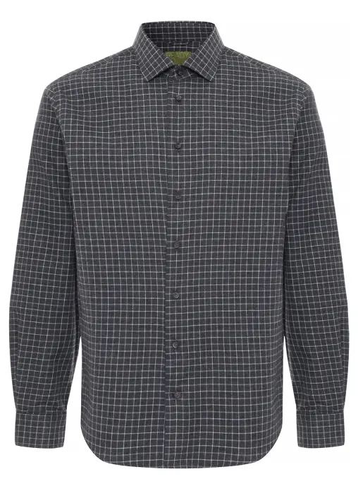 Рубашка Regular Fit из хлопка и шерсти BML