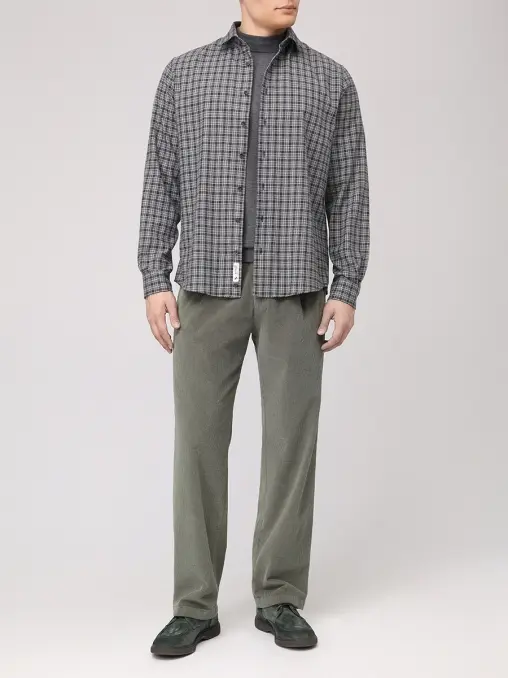 Рубашка Regular Fit из хлопка и шерсти BML