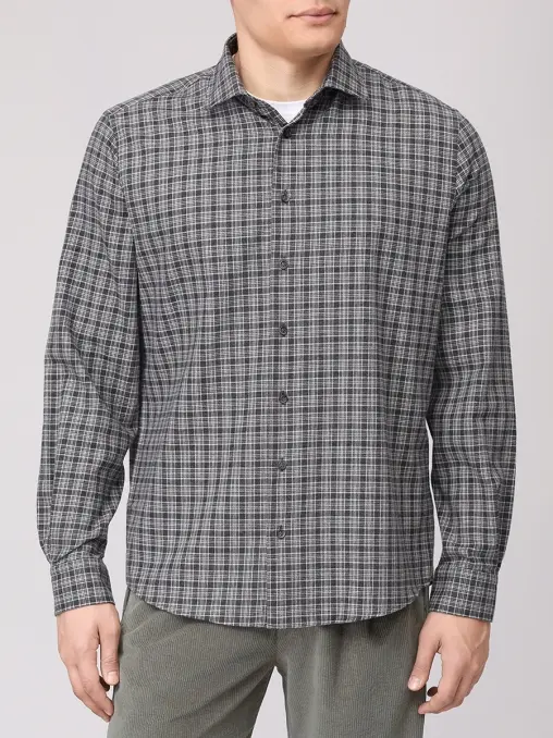 Рубашка Regular Fit из хлопка и шерсти BML