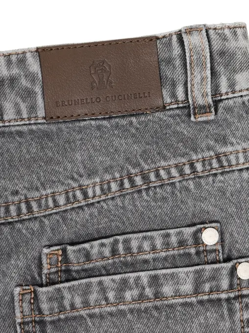 Джинсы хлопковые BRUNELLO CUCINELLI
