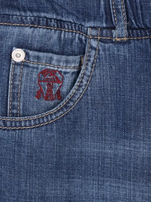 Джинсы хлопковые BRUNELLO CUCINELLI