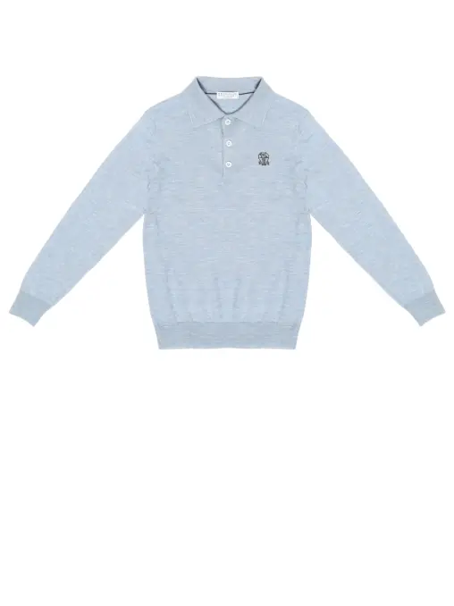 Поло из кашемира и шелка BRUNELLO CUCINELLI