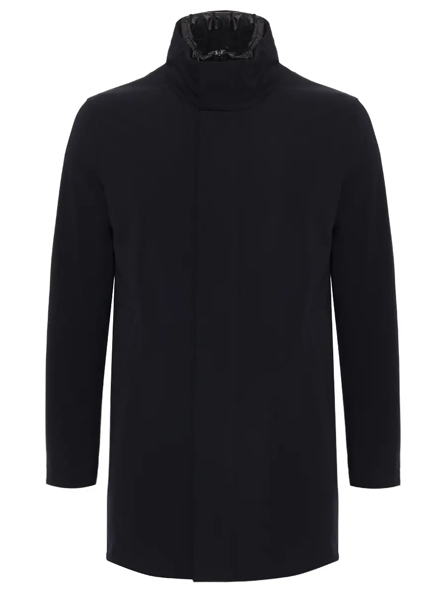 Пуховик однотонный