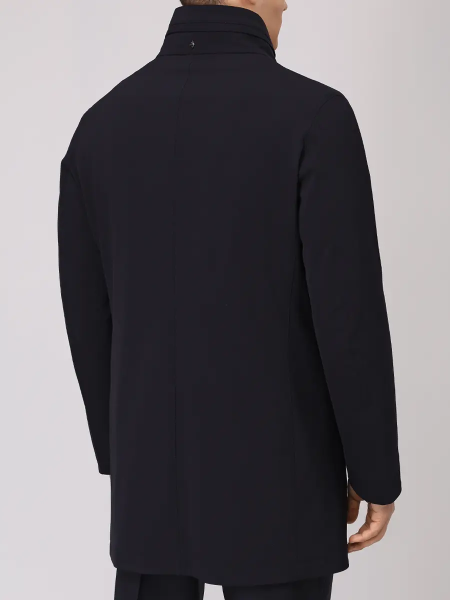 Пуховик однотонный