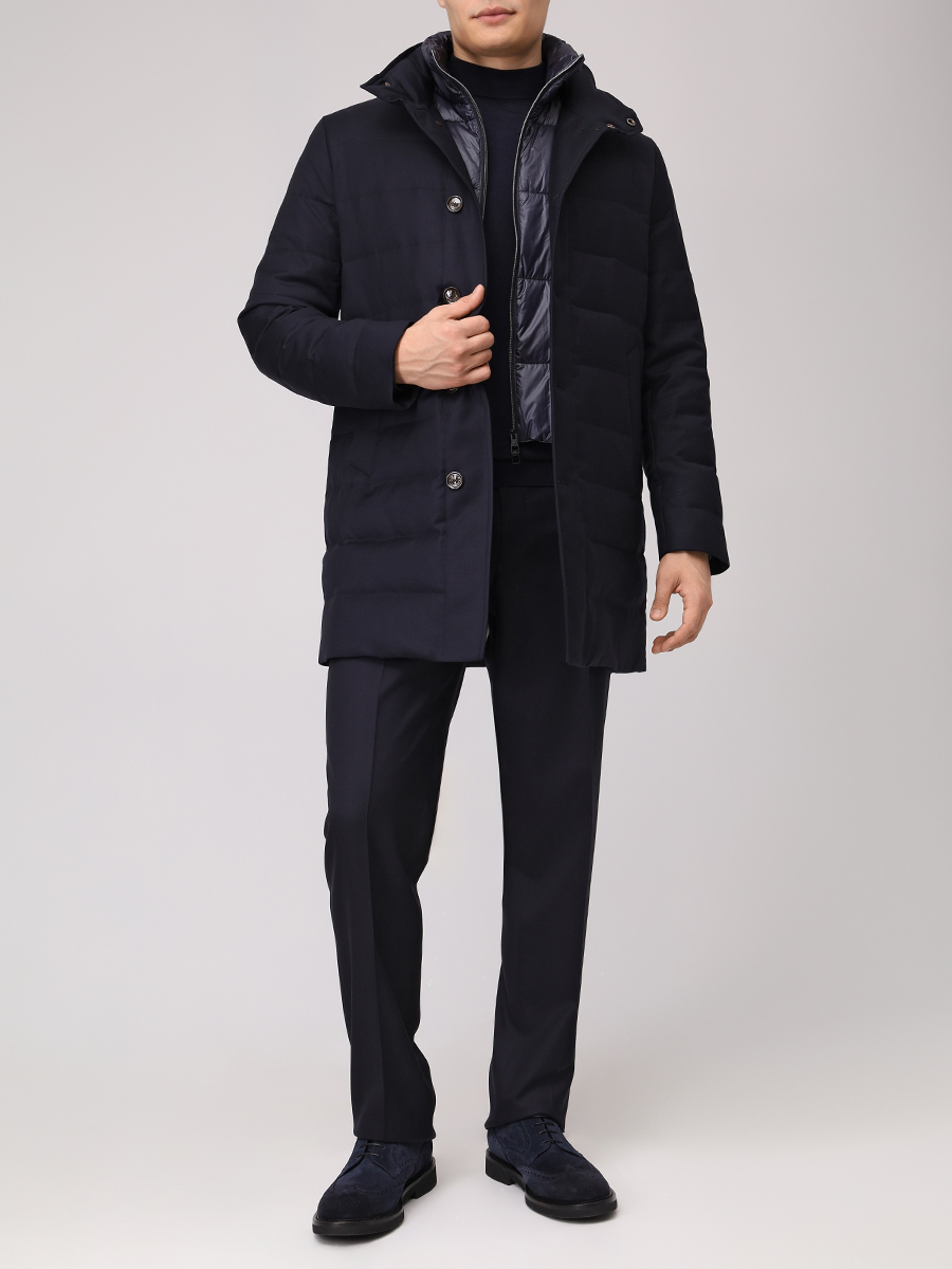 Пуховик шерстяной