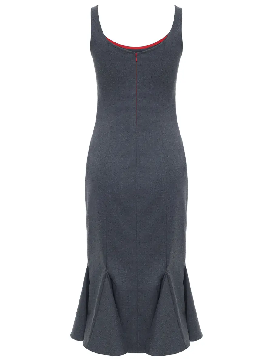 Платье-футляр с клиньями