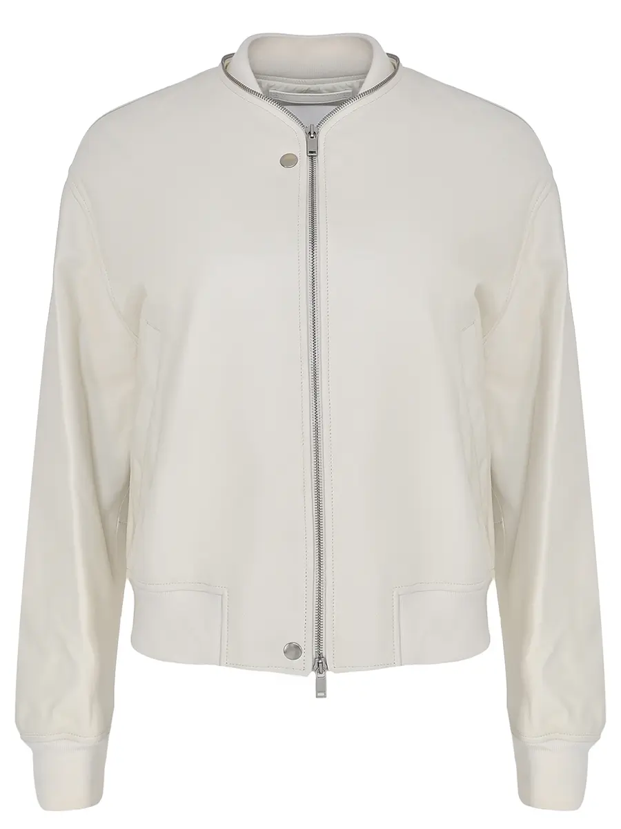 Бомбер кожаный