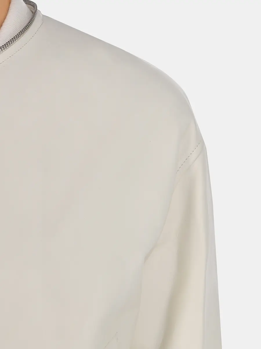 Бомбер кожаный