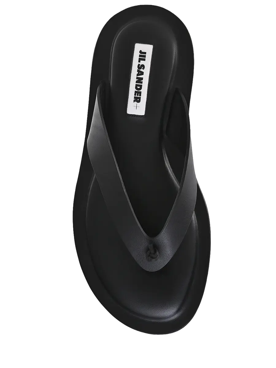 Шлепанцы кожаные