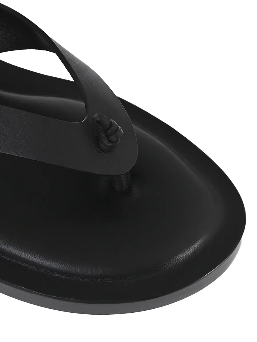 Шлепанцы кожаные