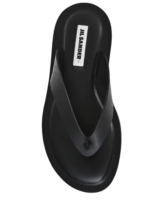 Шлепанцы кожаные JIL SANDER