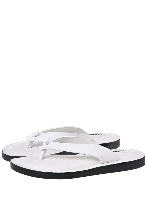 Шлепанцы кожаные JIL SANDER