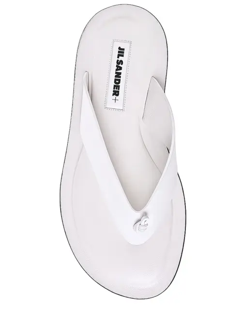 Шлепанцы кожаные JIL SANDER