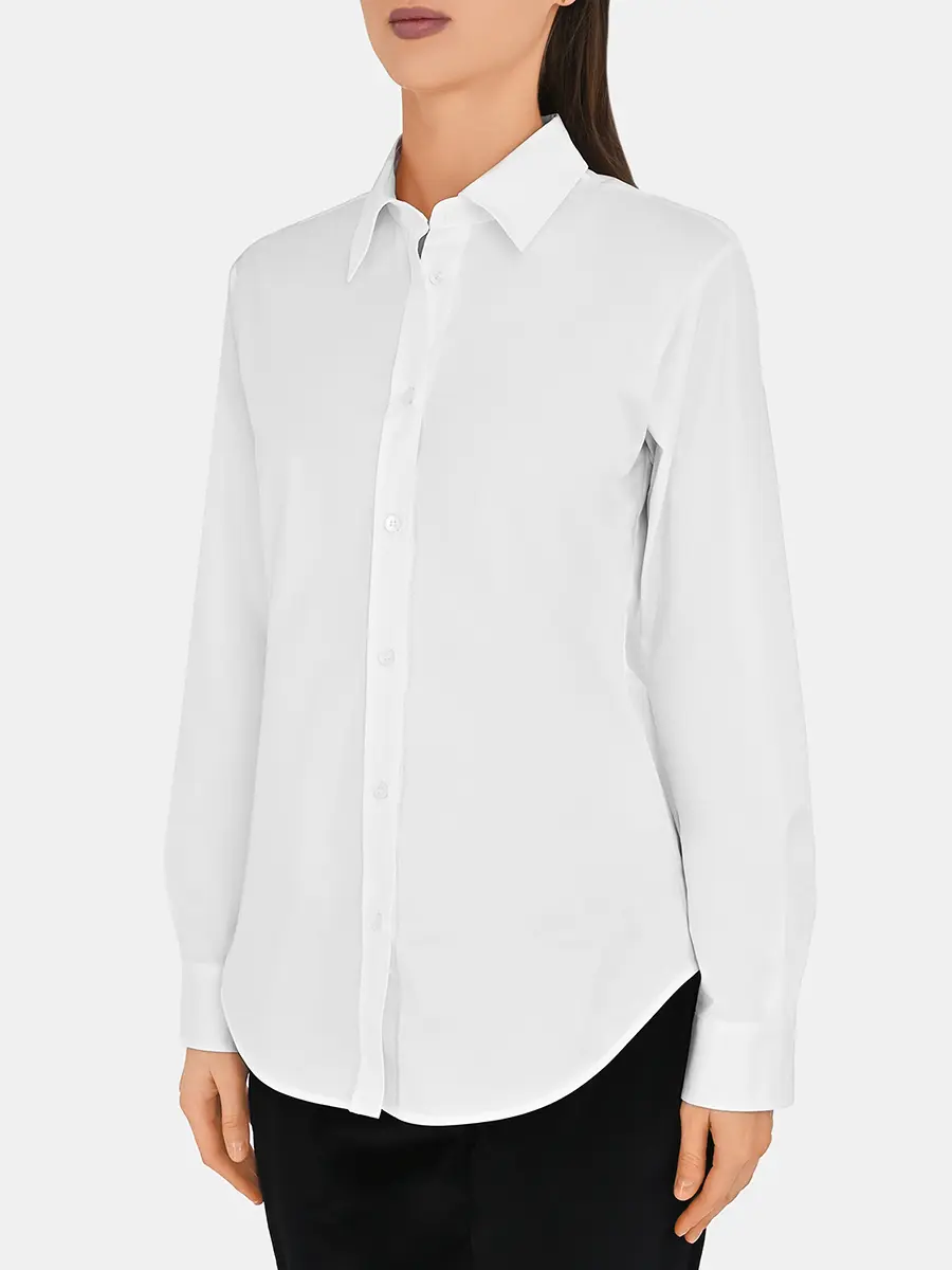 Блуза однотонная