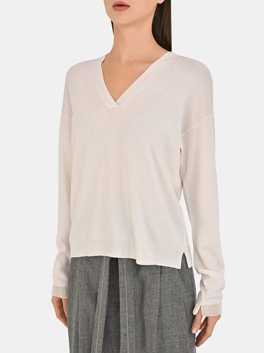 Пуловер шерстяной