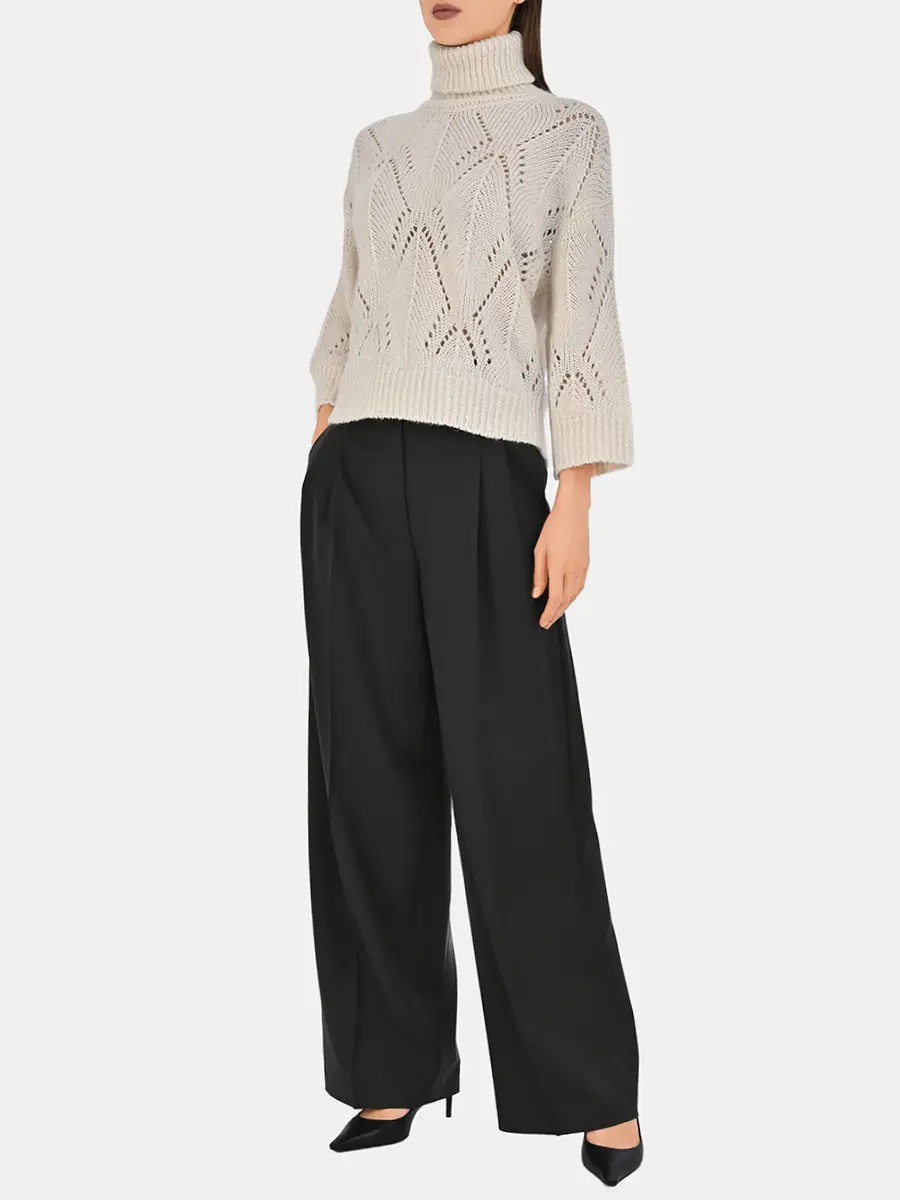 Свитер однотонный