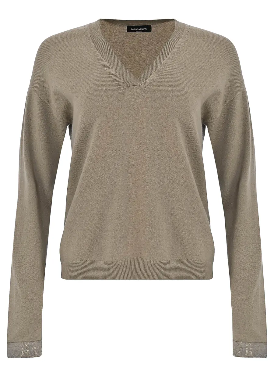 Пуловер шерстяной