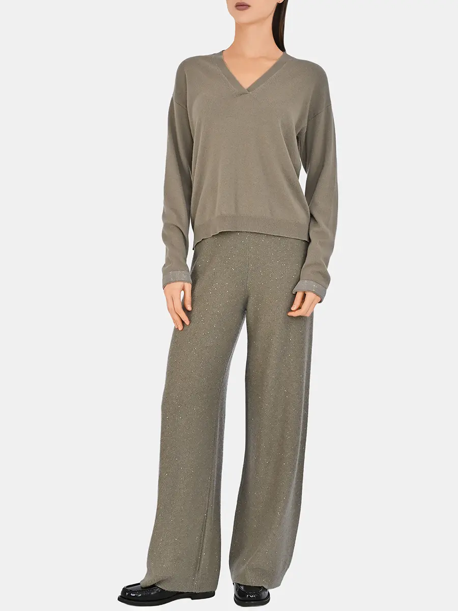 Пуловер шерстяной