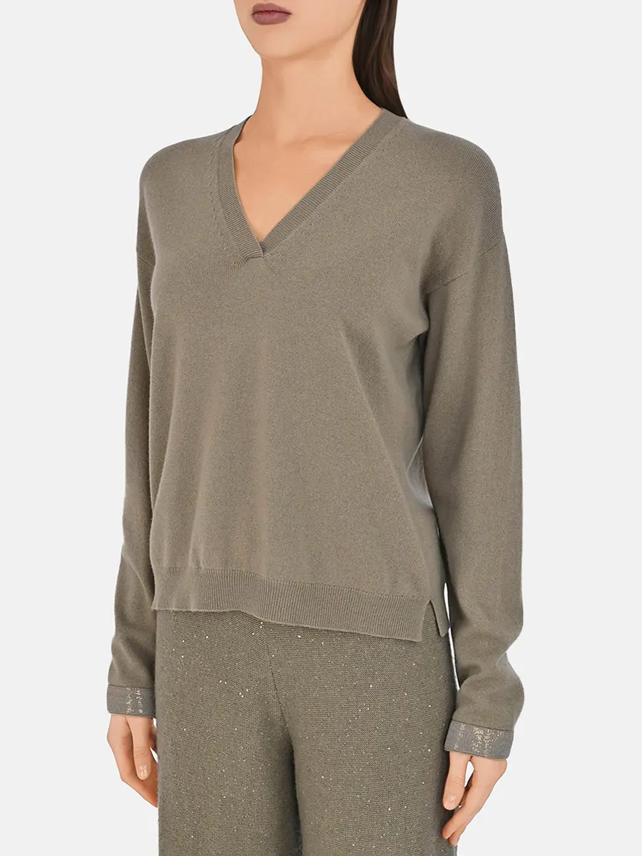 Пуловер шерстяной