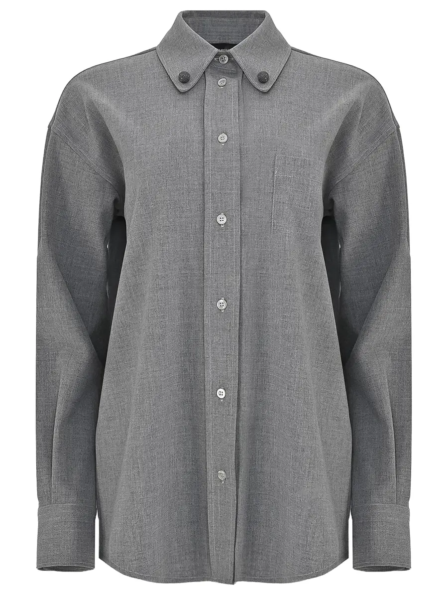 Блуза однотонная