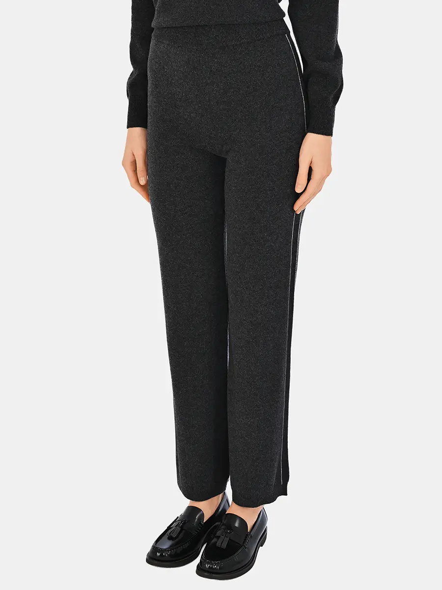 Брюки из шерсти и шелка