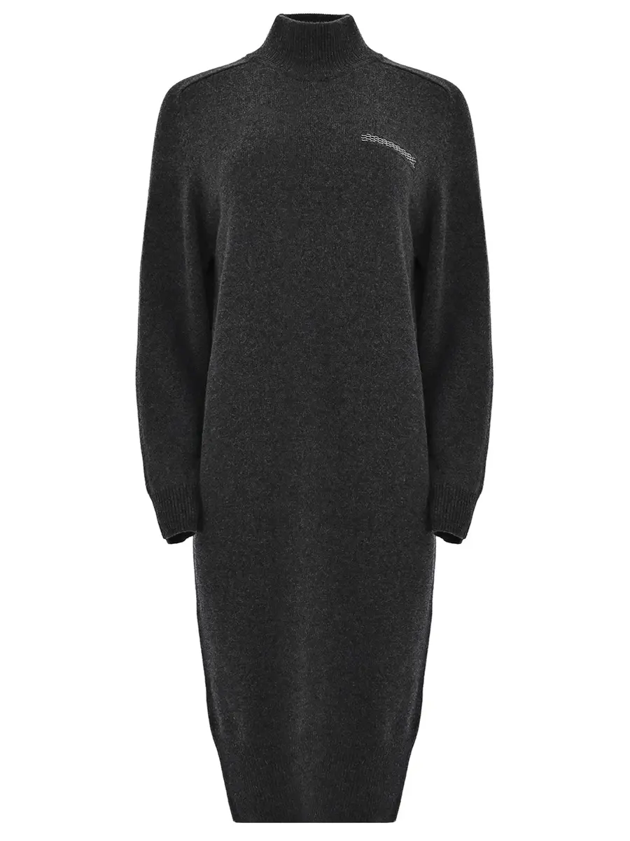 Платье из шерсти и шелка