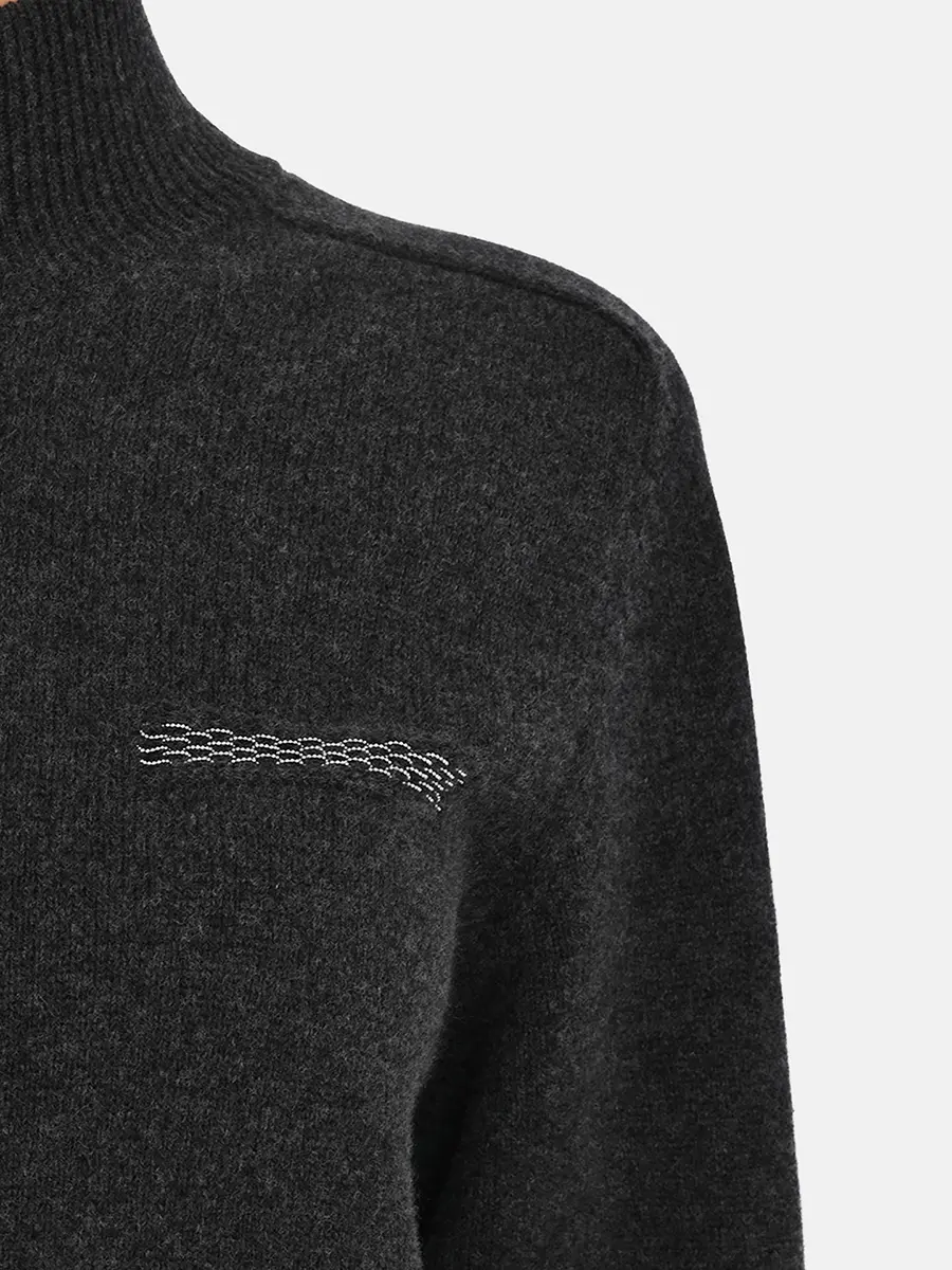 Платье из шерсти и шелка