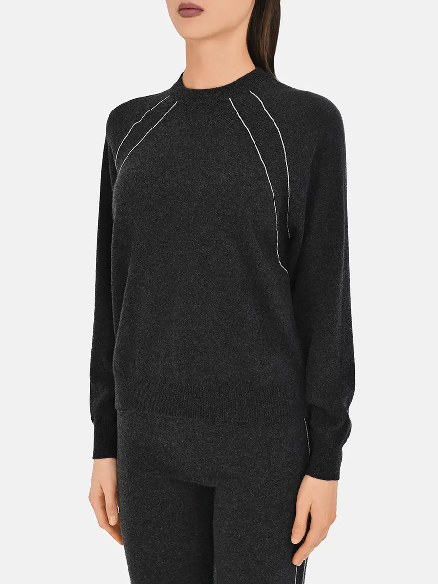 Джемпер из шерсти и шелка