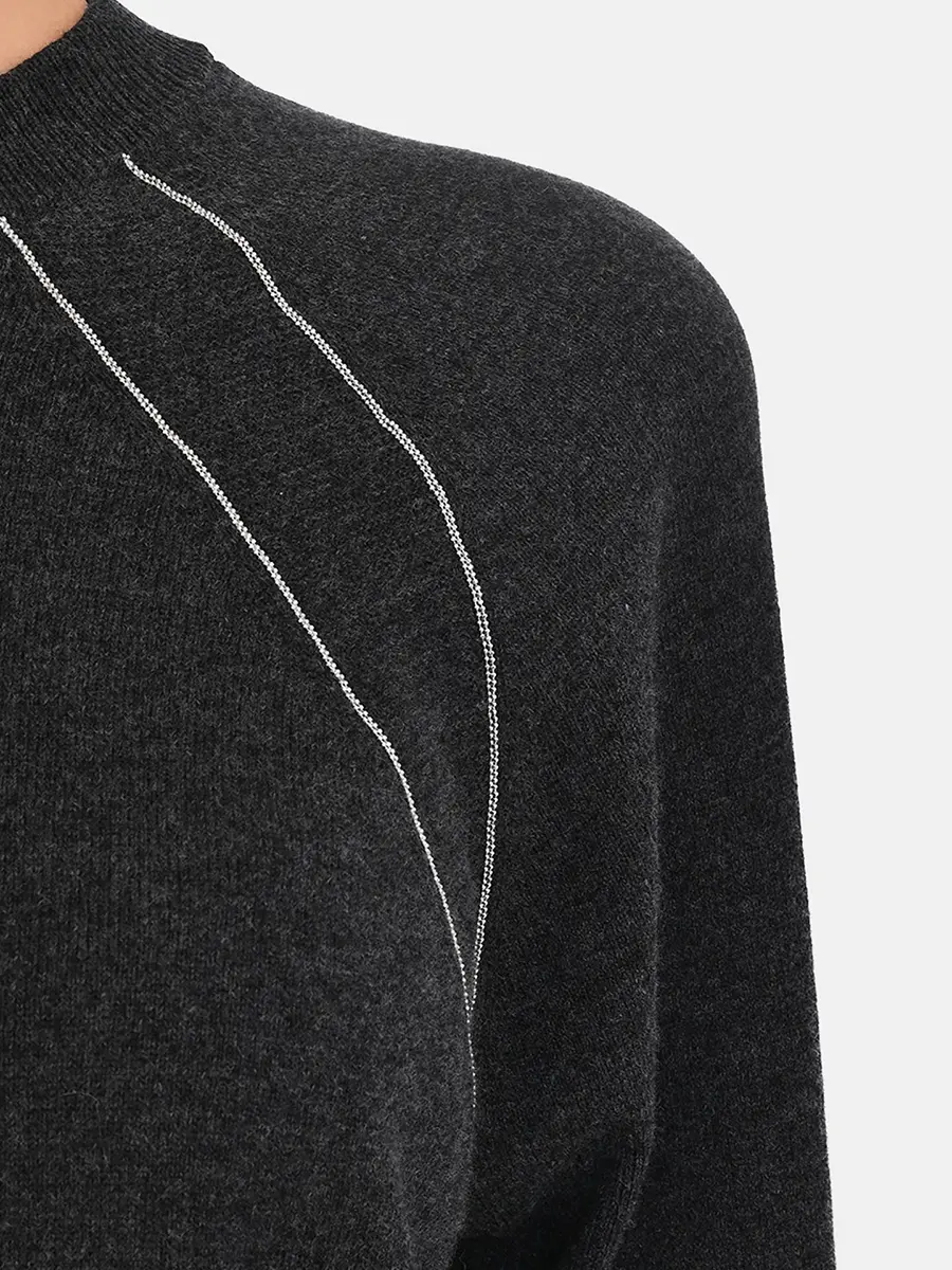 Джемпер из шерсти и шелка