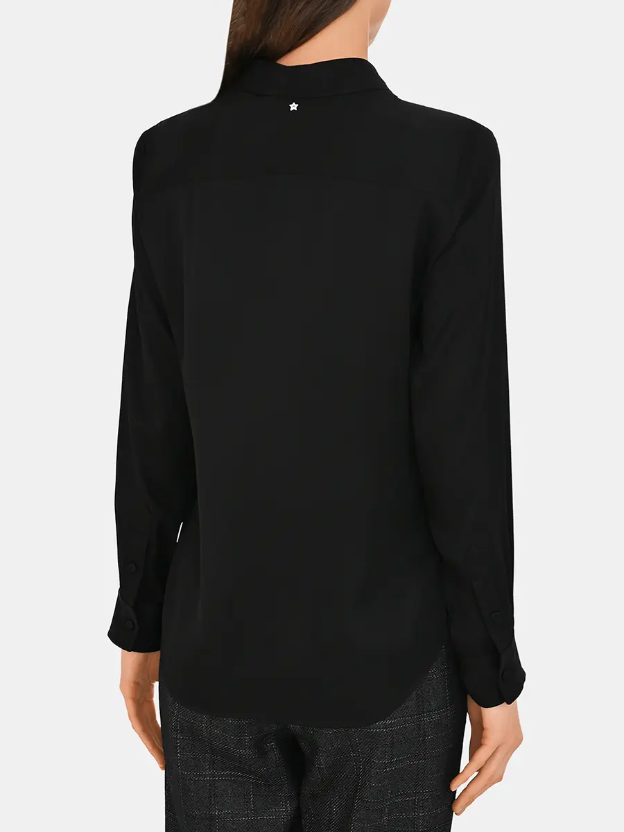 Блуза однотонная