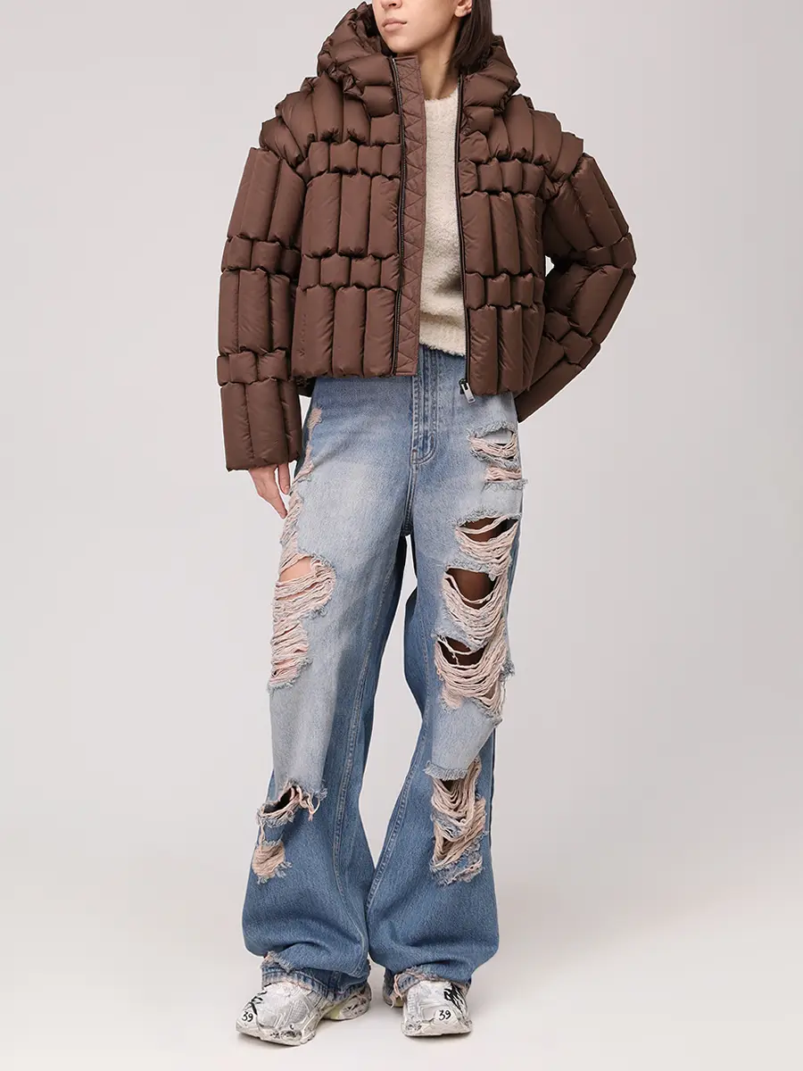 Пуховик стеганый