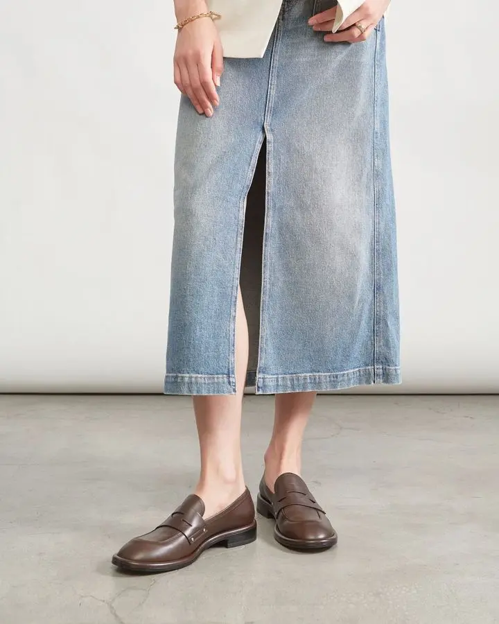 Лоферы кожаные