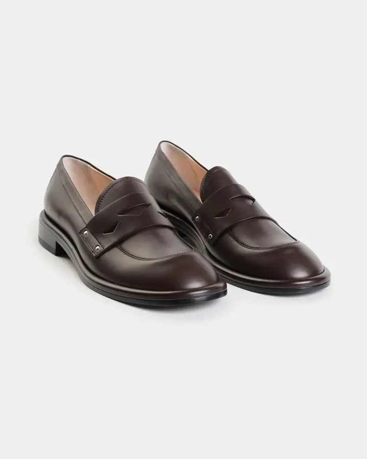 Лоферы кожаные