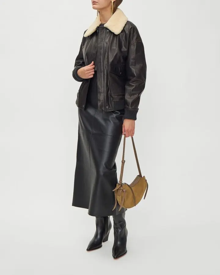 Куртка кожаная