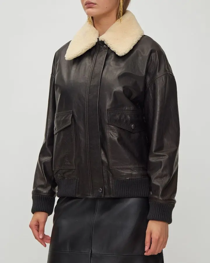 Куртка кожаная