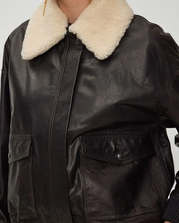 Куртка кожаная