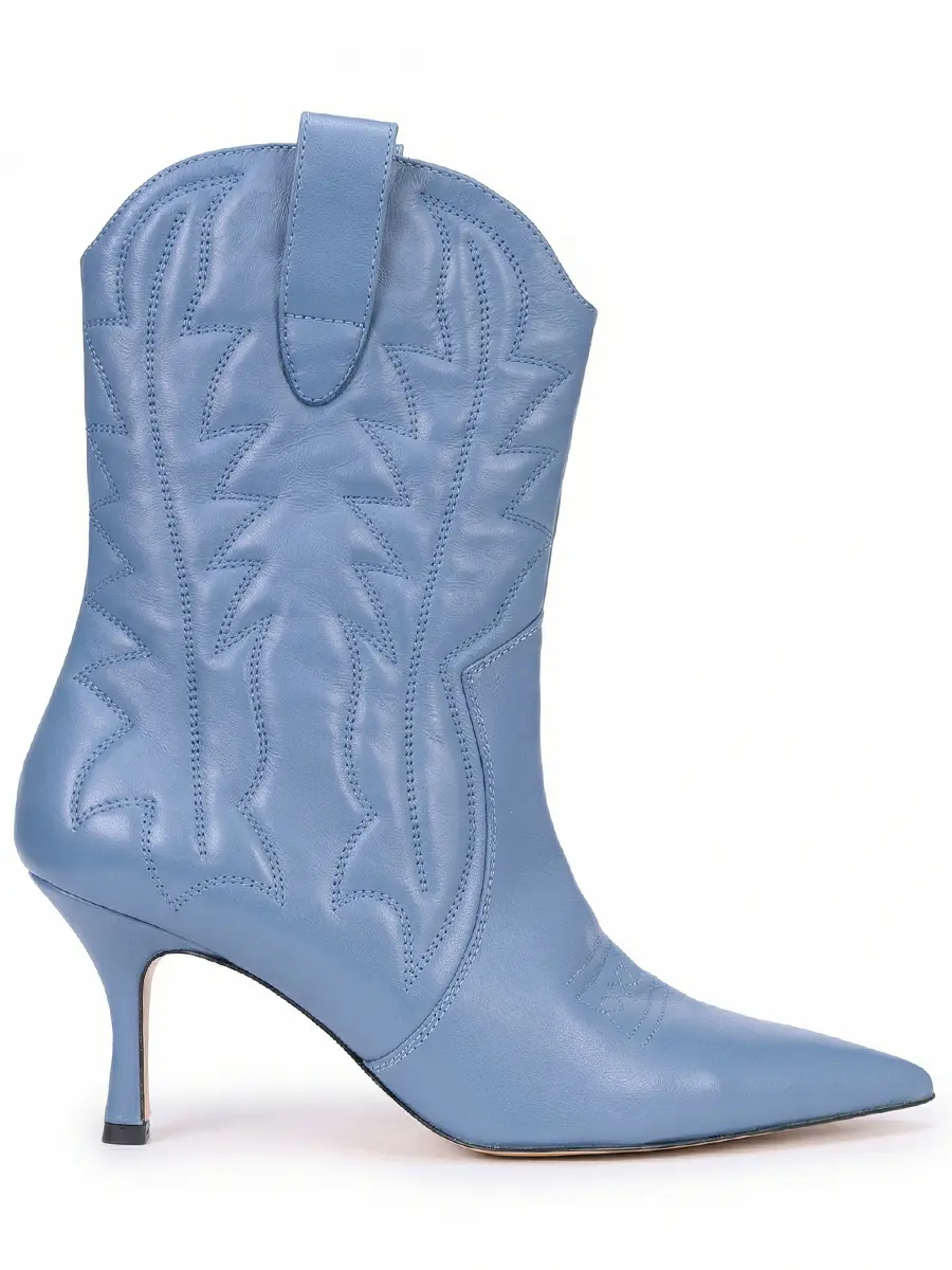 Ботильоны кожаные