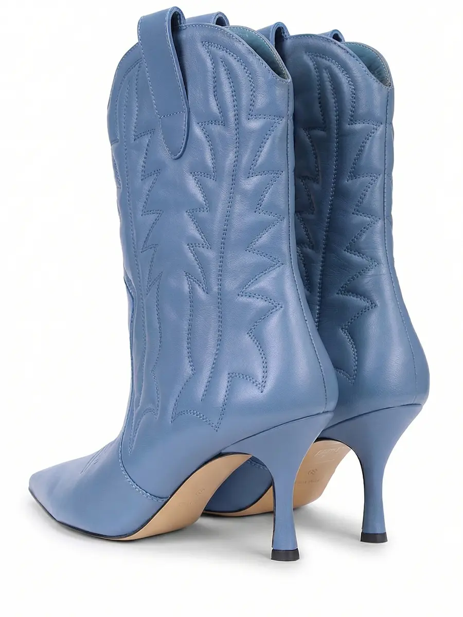 Ботильоны кожаные