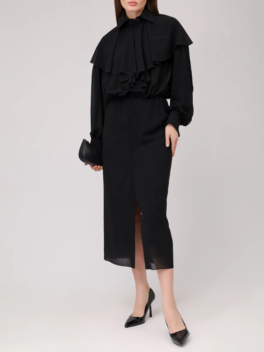 Платье однотонное