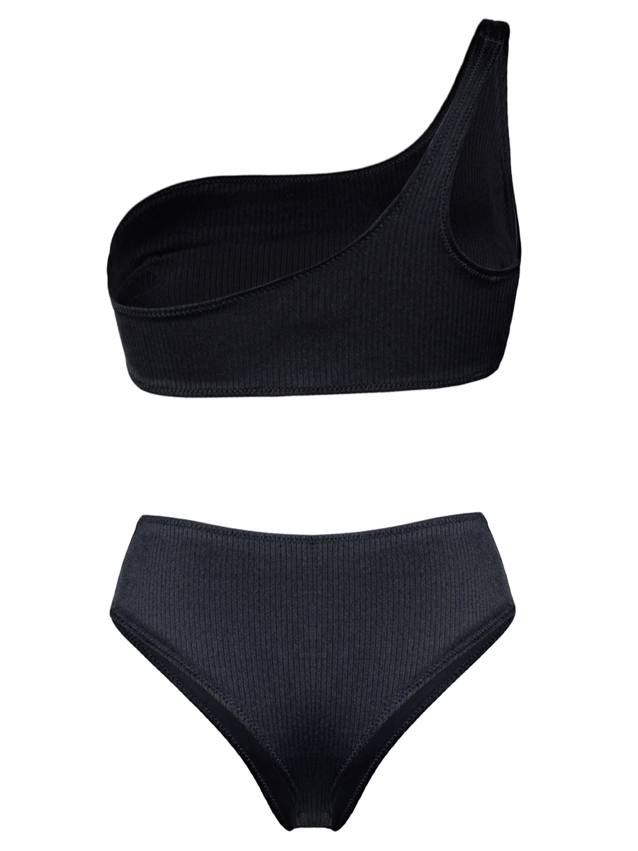 Купальник раздельный DUO SHOULDER & DUO BRAZILIAN однотонный