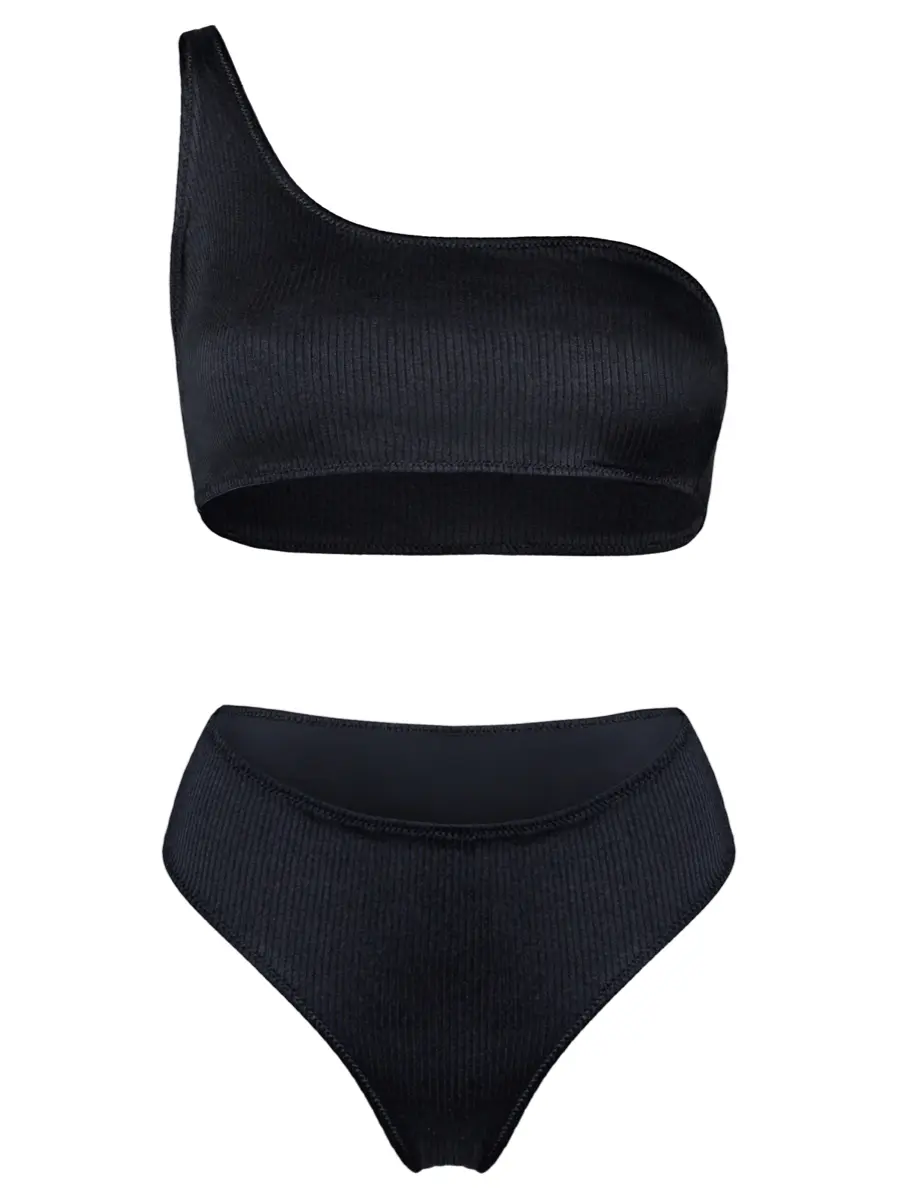 Купальник раздельный DUO SHOULDER & DUO BRAZILIAN однотонный