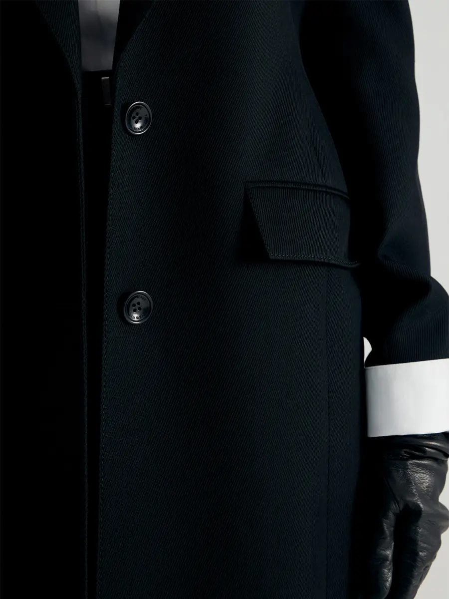 Пальто однотонное